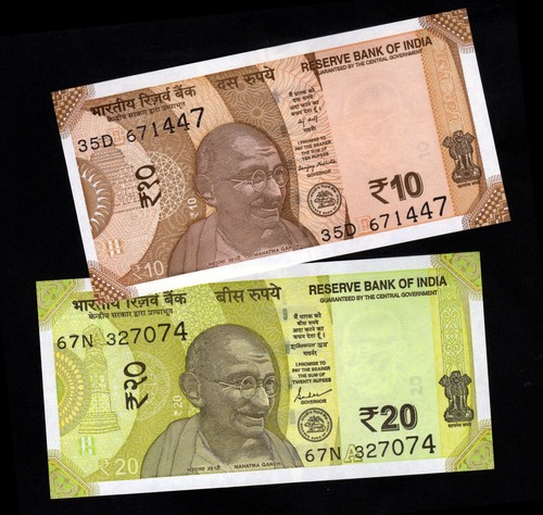 Inde lot billets - et, 20