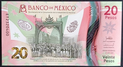 Messico serie et polimero - $20,