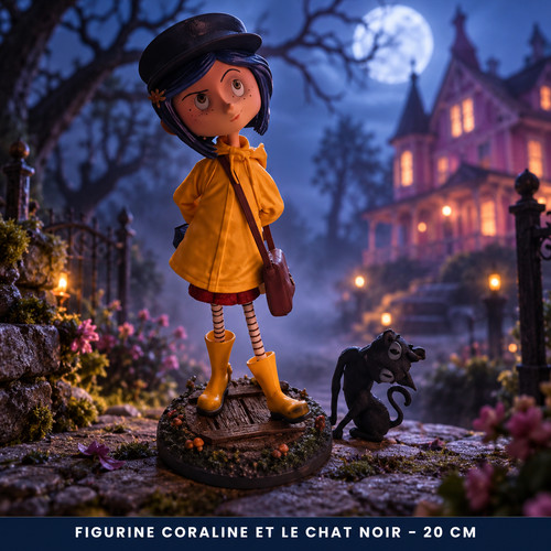 Figurine coraline chat - et, le