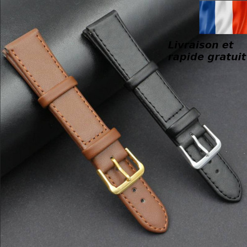 Bracelet montre cuir - bracelet,